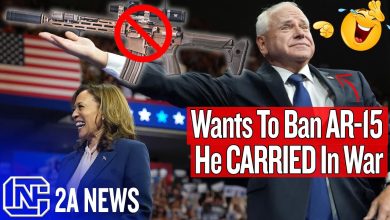 Kamala Harris VP Tim Walz Says To Ban AR-15s Because He Carried Them In War