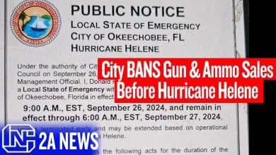 Wow, City In Florida Bans Gun & Ammo Sales Before Hurricane Helene