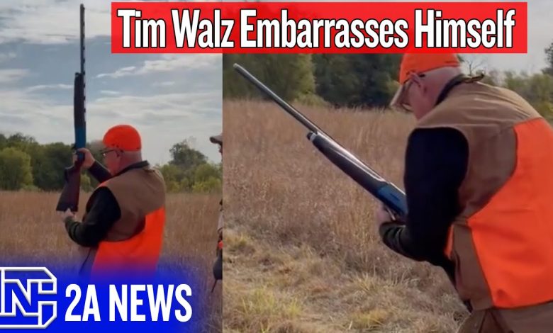 Tim Walz Embarrasses Himself Going Shooting, Can’t Load A Shotgun