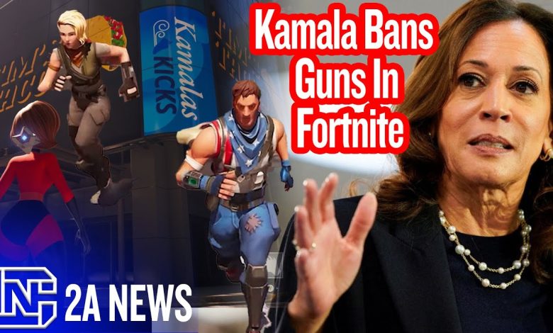 Kamala Bans Guns In Popular Shooting Game Fortnite