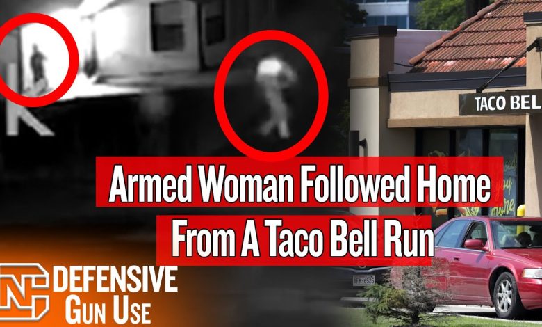 Armed Woman Followed Home From Taco Bell, Shoots Intruder Forcing His Way Into Garage