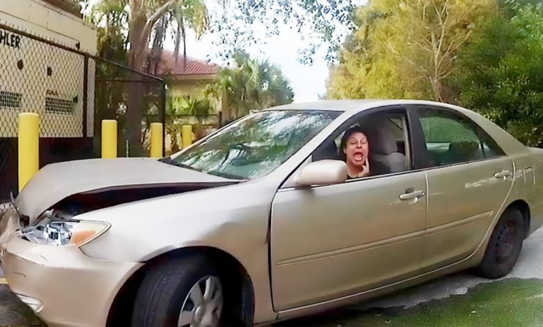 40-Year-Old Woman Acts Like a Toddler After Crashing Into Cars After Running Late for Work