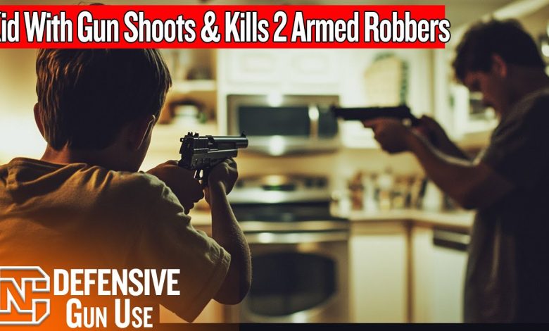 Kid With Gun Shoots & Kills 2 Armed Robbers During Home Invasion