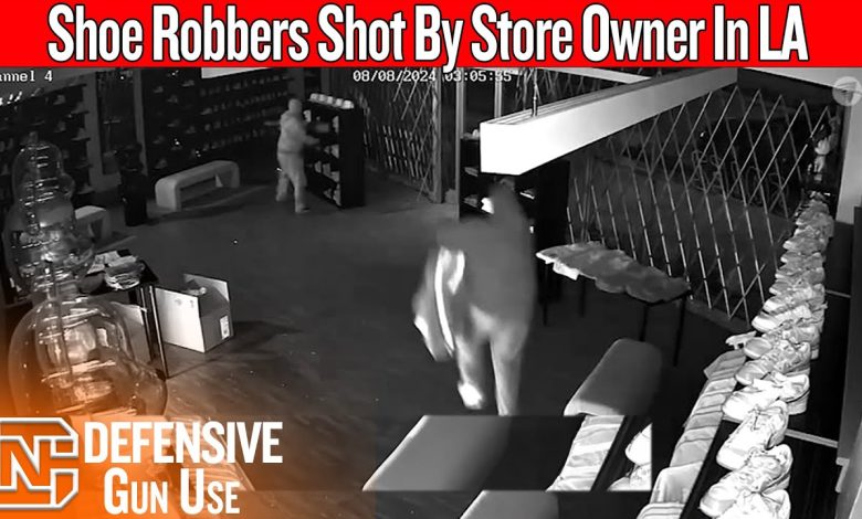 Shoe Robbers Shot By Store Owner In LA