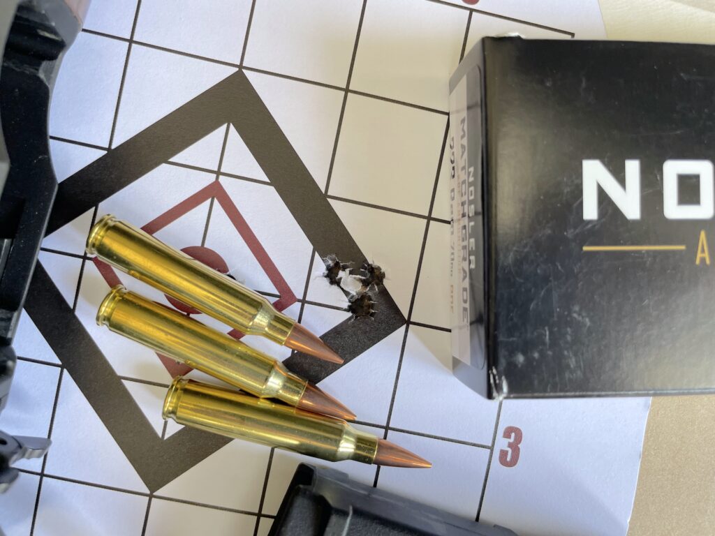 sub-moa group from the Henry Supreme with nosler ammo