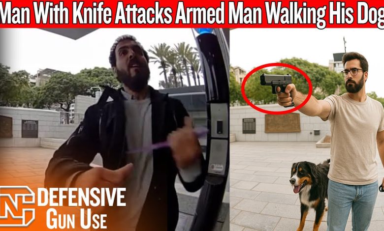 FAFO: Man With Knife Attacks Armed Man Walking His Dog