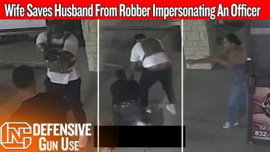 Watch Wife Saves Husband From Robber Impersonating An Officer