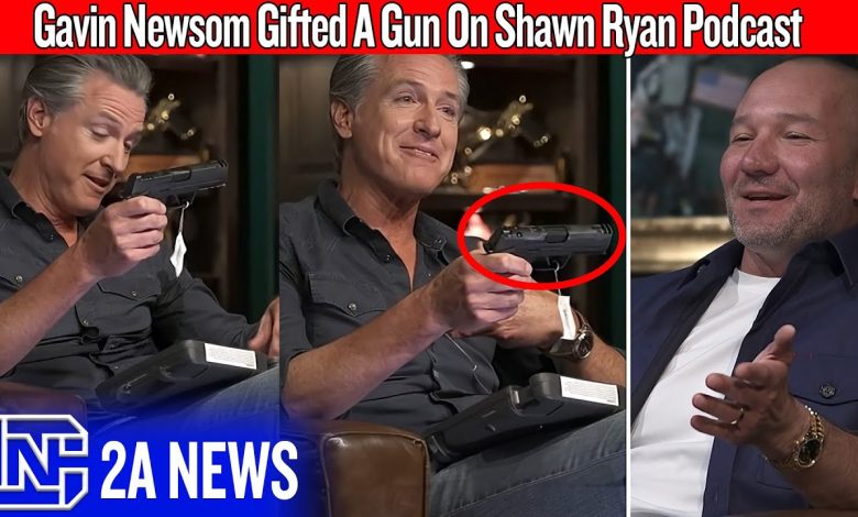 Gavin Newsom Gifted A Gun On Shawn Ryan Podcast, Claims He’s Not Anti-Gun