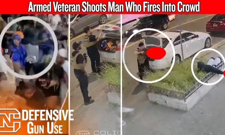 Caught On Camera: Armed Veteran With AR-15 Shoots Man Who Fires Into Crowd With Drum Magazine