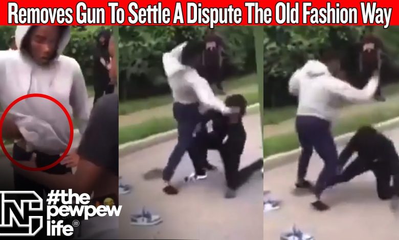 Teenage Boy Hands Off Gun To Settle A Dispute The Old Fashion Way