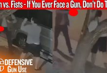 Caught On Camera: Gun vs. Fists – If You Ever Face a Gun, Don’t Do This