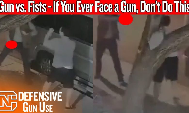 Caught On Camera: Gun vs. Fists – If You Ever Face a Gun, Don’t Do This