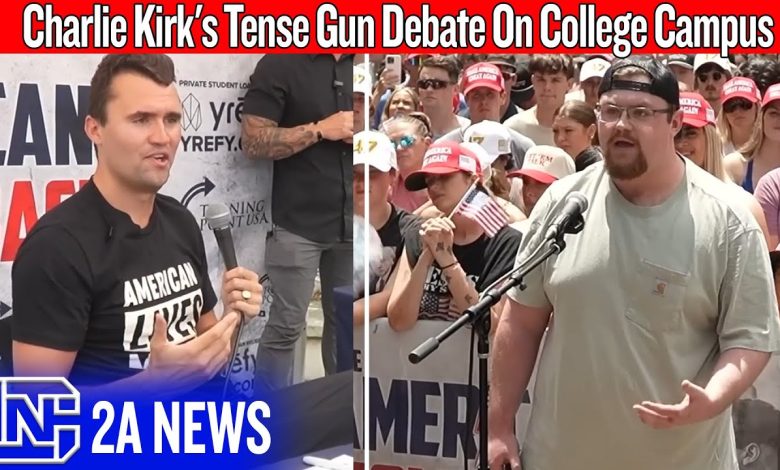 Charlie Kirk’s Tense Gun Debate On College Campus