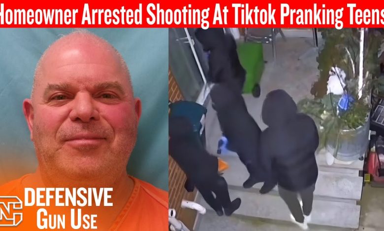 Homeowner Arrested Shooting At Teens Doing TikTok Prank Ding Dong Ditch