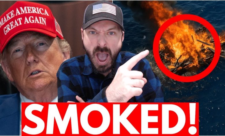 Trump SMOKES Drug Boat In BRUTAL Fashion *NEW STRIKE*