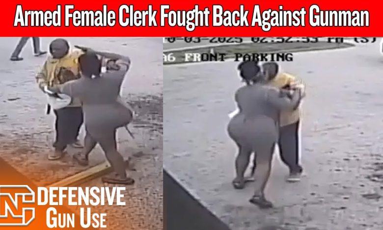 Armed Female Clerk Shoots Warning Shots, Disarms a Gunman, & Saves Everyone in the Store