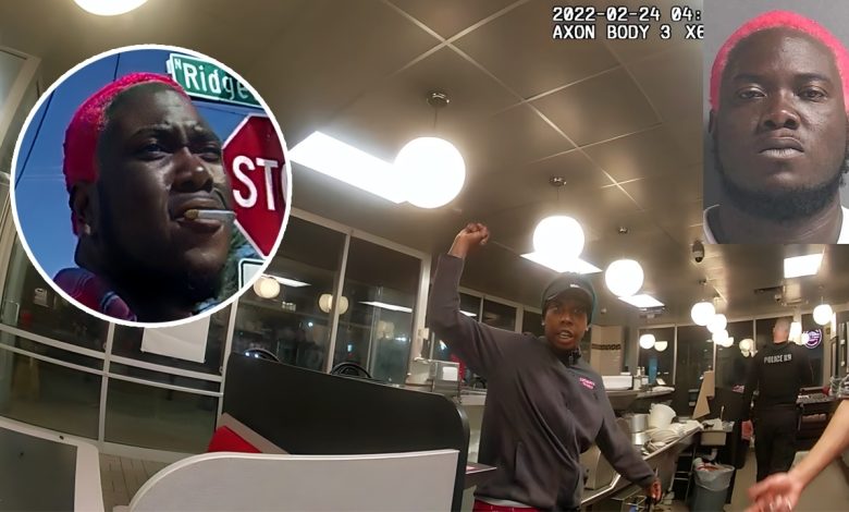 Pink-Haired Man Attacks Random Woman with a Machete — Acts Like Nothing Happened