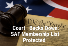 Court Backs Down: SAF Membership List Protected