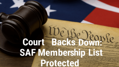 Court Backs Down: SAF Membership List Protected