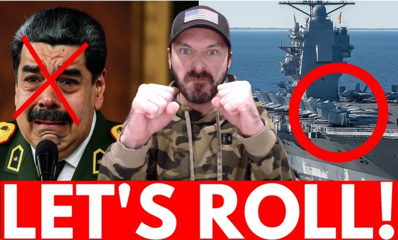BREAKING: Aircraft Carrier Arrives For Venezuela War, Maduro Panics