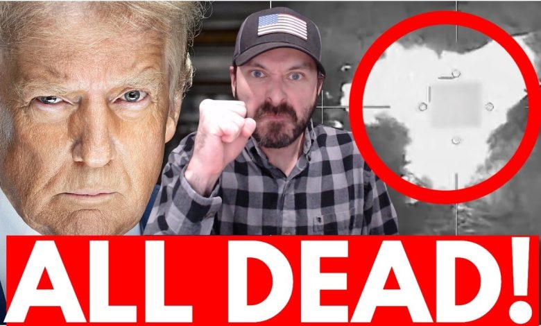 Trump BOMBS New Drug Boat In BRUTAL Fashion *STRIKE FOOTAGE*