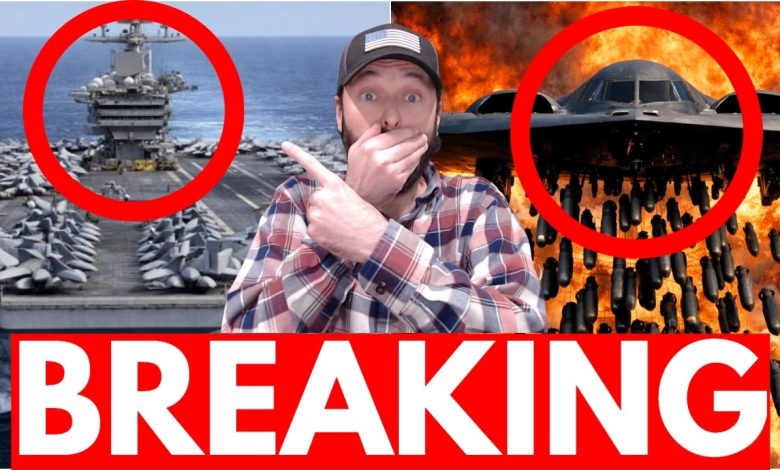 U.S. Aircraft Carrier ON FIRE – Stealth Bombers HAMMER Iran’s Secret Base
