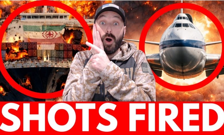 BREAKING: U.S. Navy BOMBS Iranian Ship – Doomsday Plane AIRBORNE