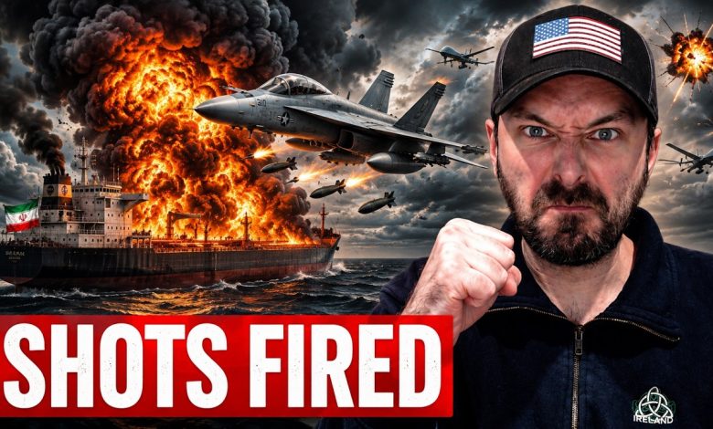 U.S. Fighter Jet BOMBS Iran Ship – Drone Strikes Underway