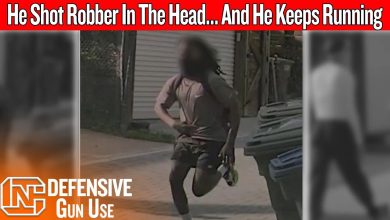 Armed Civilian Shoots Robber In The Head… And He Keeps Running