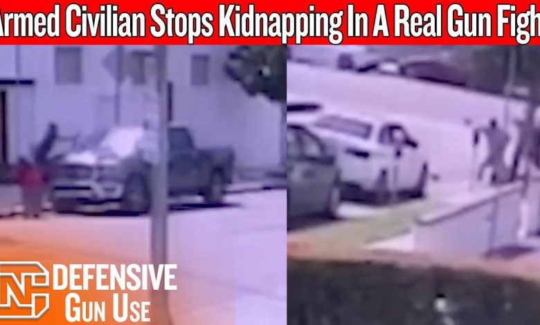 One Armed Civilian, One Masked Gunman, One Real Gun Fight