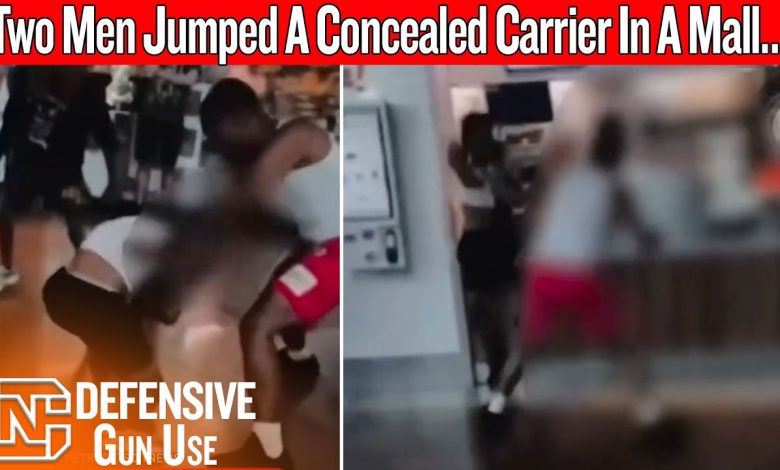 Two Men Jumped A Concealed Carrier In A Mall… One Didn’t Walk Away