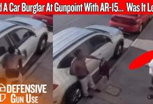 Armed Homeowner Stops Car Burglar With An AR-15