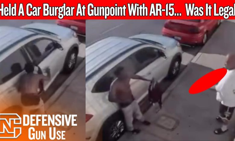 Armed Homeowner Stops Car Burglar With An AR-15