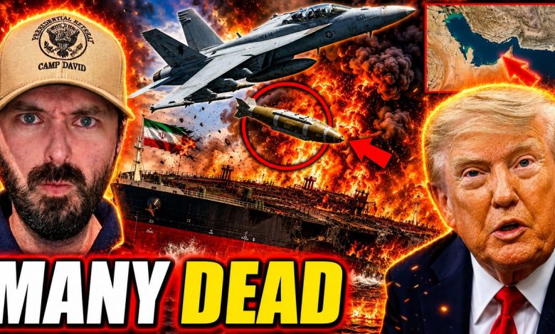 Iran Ships LIT UP By U.S. Fighter Jets – Trump Shows No Mercy