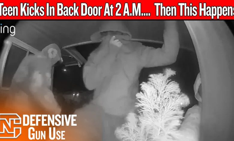 Teen Kicks In Homeowner’s Back Door At 2 A.M.… Then This Happens