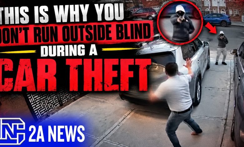 Before You Run Outside During Car Burglary, Watch This